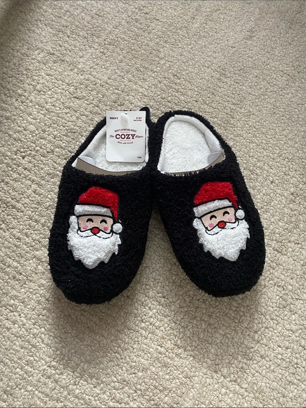 Cozy Santa Face Slippers